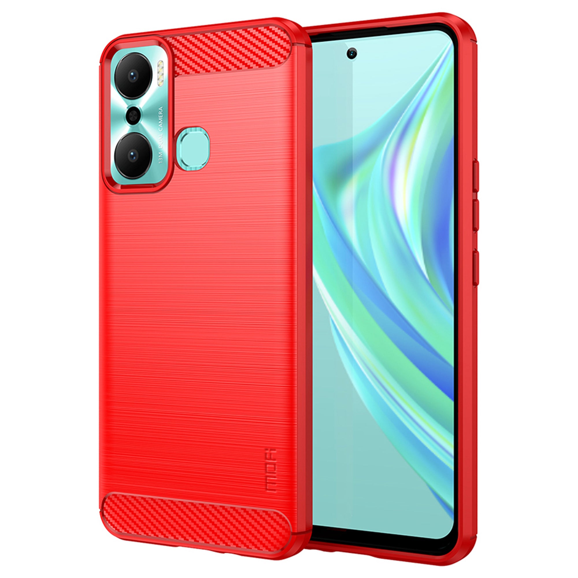 MOFI JK TPU Series-1 for Infinix Hot 20 Play 4G Carbon Fiber Brushed TPU Smartphone Case Drop-proof Phone Back Cover MOFI JK TPU Series-1 for Infinix Hot 20 Play 4G Carbon Fiber Brushed TPU Smartphone Case Drop-proof Phone Back Cover